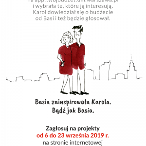 Budzet Obywatelski w Warszawie – Głosowanie plakat