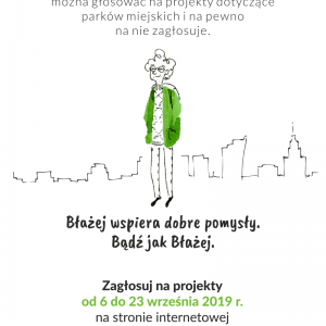 Budzet Obywatelski w Warszawie – Głosowanie plakat